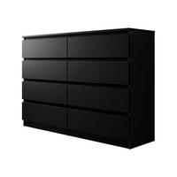 KOMMODE Malwa M8 - Schwarz, Holzwerkstoff (138/100/40cm) - MIRJAN24