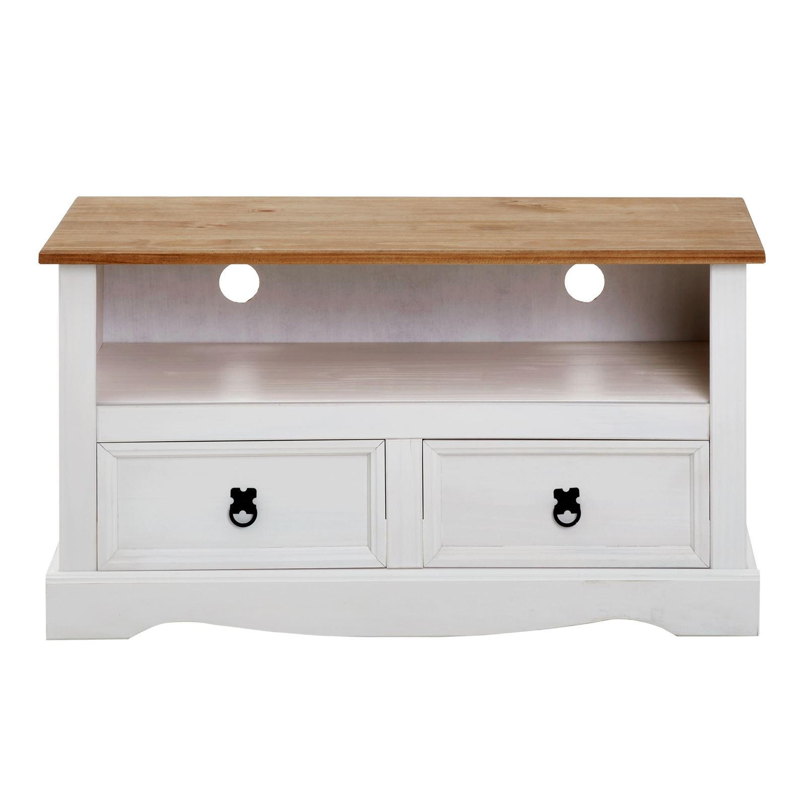 LOWBOARD CAMPO - Weiß/Braun, Holz (99/54/44cm) - CARO-Möbel