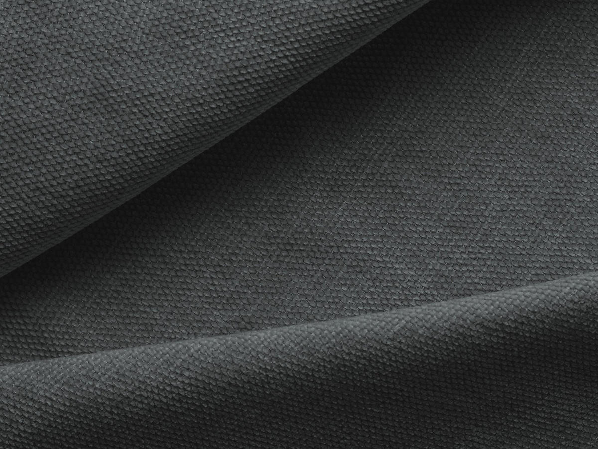 SOFAELEMENT Chenille Stoff Grau - Schwarz/Graphitfarben, Kunststoff/Textil (147/70/89cm) - Makamii
