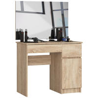 SCHMINKTISCH mit Spiegel - Sonoma Eiche, Holzwerkstoff (90/142/50cm) - RAUMHIRSCH FURNITURE