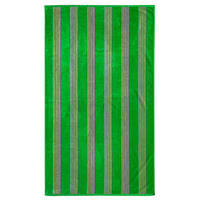 STRANDTUCH Frottee Velours Jacquard Milonga Grün 90x170 400g/m² - Grün, Textil (90/170cm) - LE COMPTOIR DE LA PLAGE