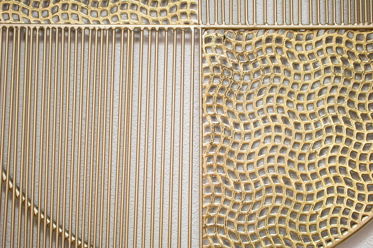 WANDDEKO Gold 60/80 cm - Goldfarben/Weiß, Metall (2.74/80/2cm) - KUNSTLOFT