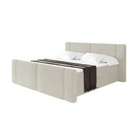 BOXBETT mit Matratze H3 - EVON Zanozek - 120x200 cm Creme - Creme, Holzwerkstoff (120/200cm) - ALTDECOR