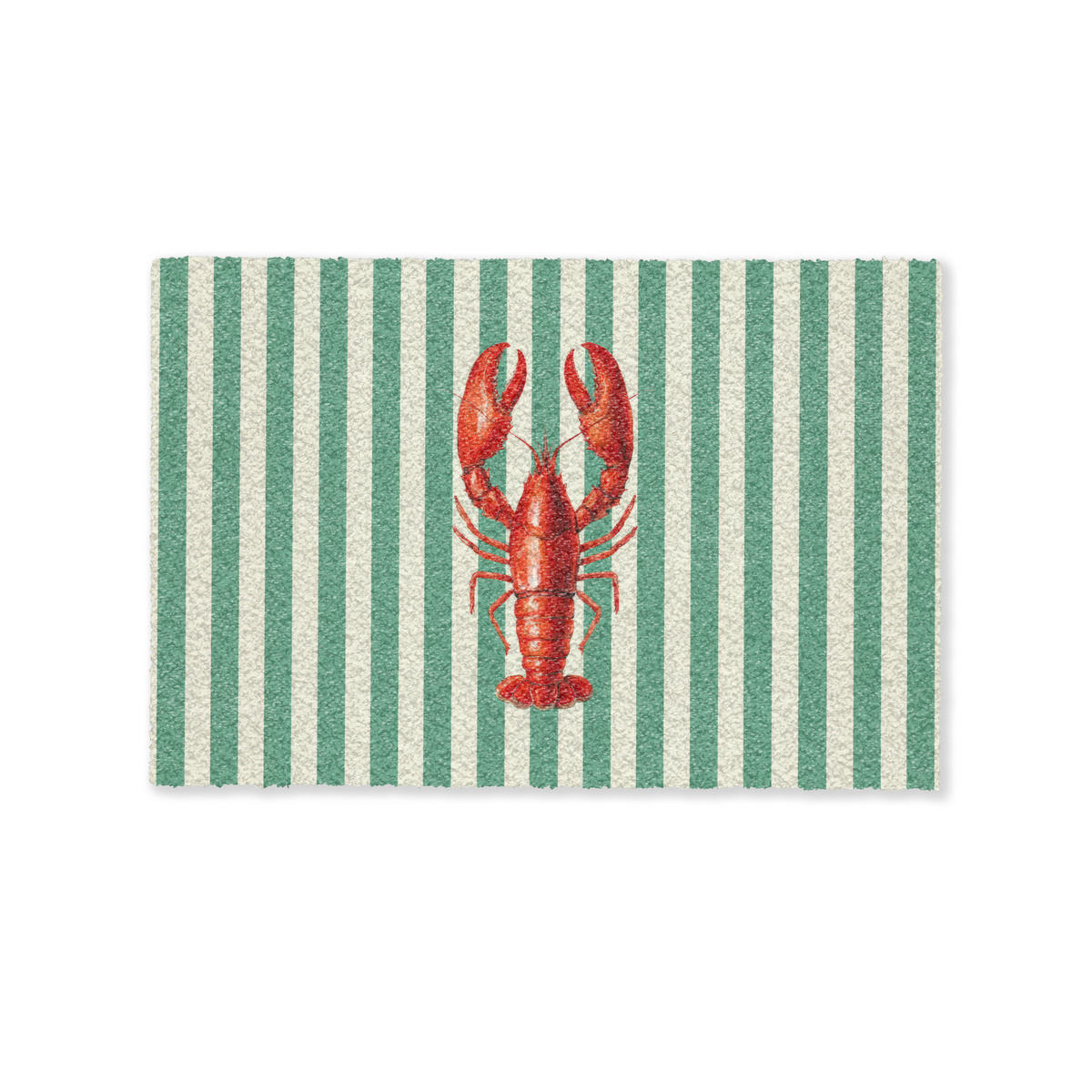 FUSSMATTE Krebs - Streifen - Realistisch - Sommerlich 60x40 cm - Multicolor, Kunststoff (60/0.4cm) - MuchoWow