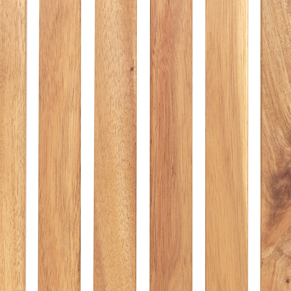 GARTENSTUHL 2er-Set Heller Holzfarbton SASSARI Sassari II - Hellbraun, Holz (54/80/59cm) - Beliani