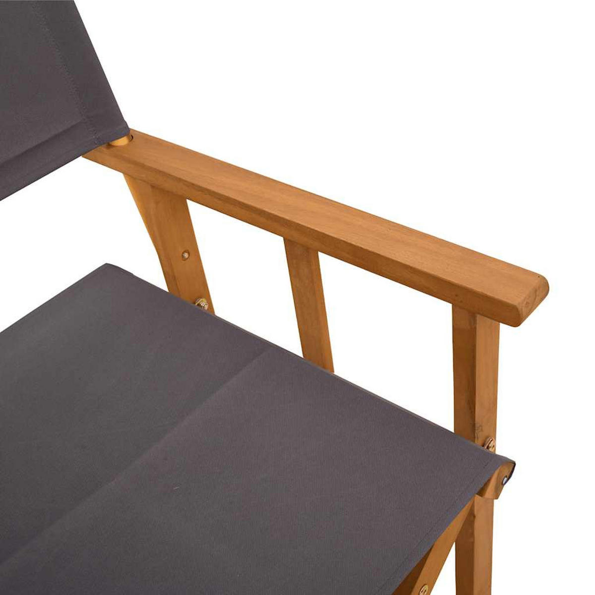REGIESTÜHLE 2er Set Massivholz Akazie - Dunkelgrau, Holz (55/88/56cm) - vidaXL