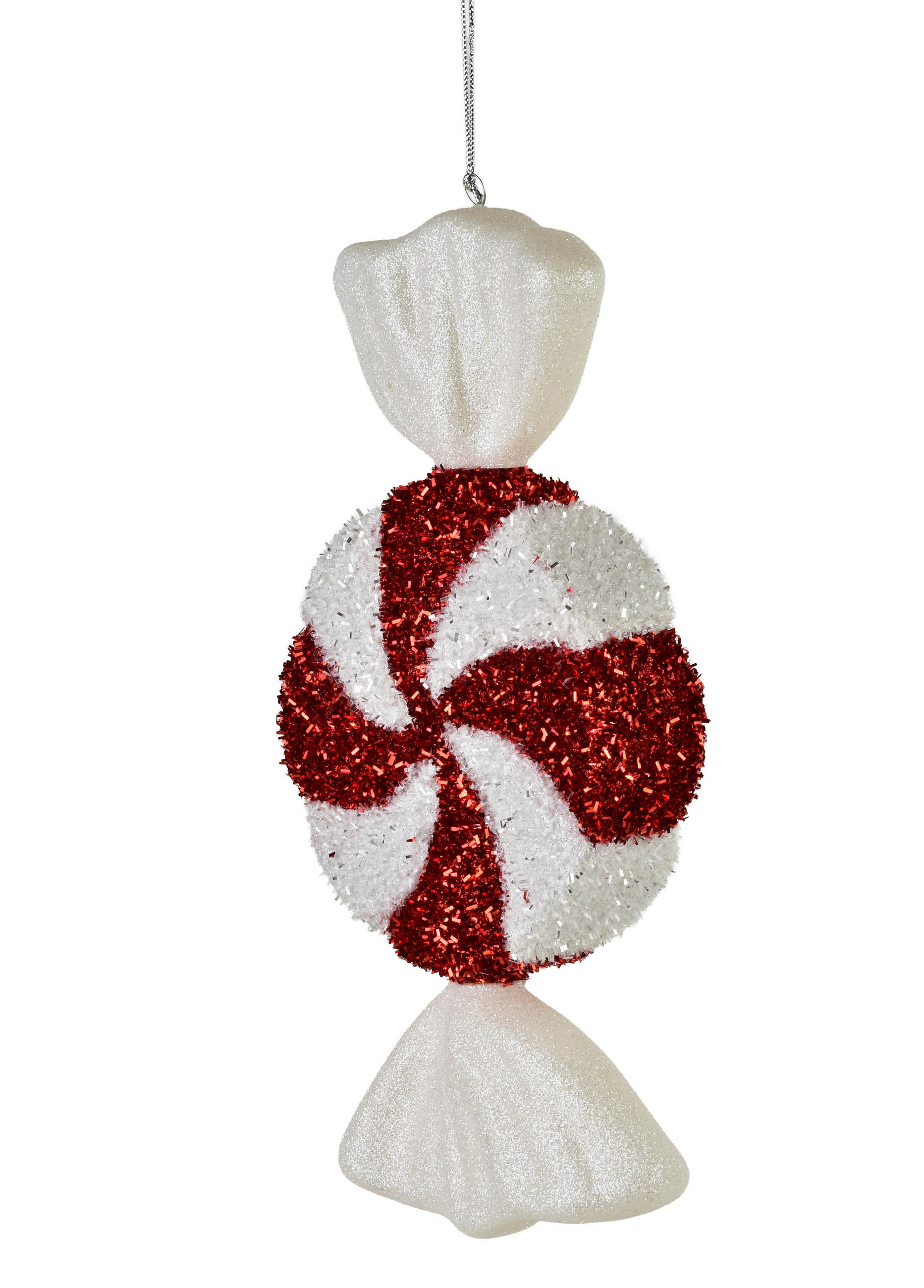 CHRISTBAUMANHÄNGER Santa Lila Weiß 15x6x32 cm Kunststoff - Weiß, Kunststoff (6/32/15cm) - Mondex