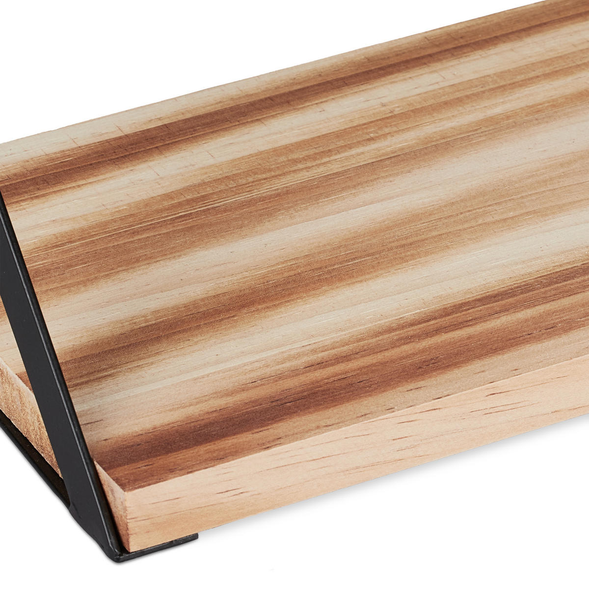 SCHWEBEREGAL - Hellbraun, Holz/Metall (42/15.5/15.5cm) - Relaxdays