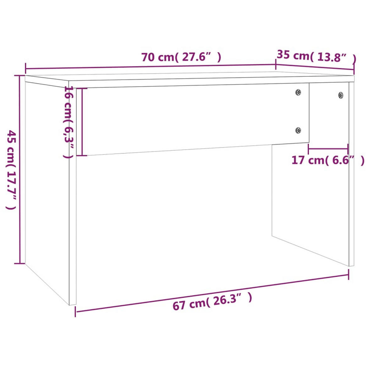 SCHMINKTISCH Castro 74.5/40/141 cm - Taupe, Holzwerkstoff (74.5/141/40cm) - Nettlife