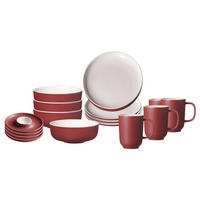 FRÜHSTÜCKSSET Jasper Beere 16er Set - Beere, Keramik (1/1/1cm) - Ritzenhoff Breker