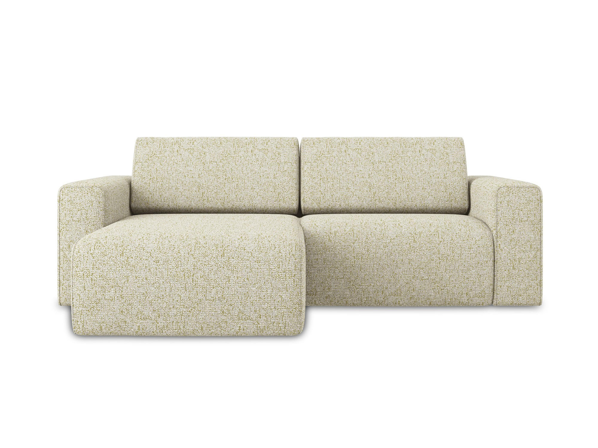ECKSOFA Links Strukturstoff Stoff Beige - Beige/Creme, Kunststoff/Textil (167/224cm) - Makamii
