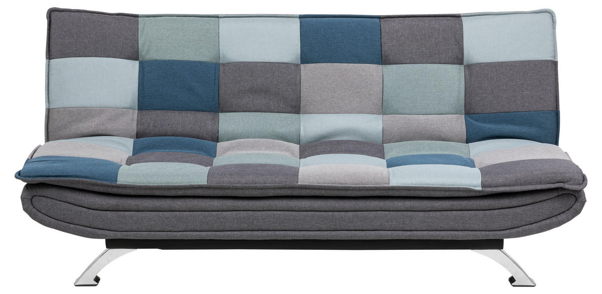 SCHLAFSOFA Patchwork mehrfarbig - Schwarz, Holzwerkstoff (194/91/98cm) - ebuy24