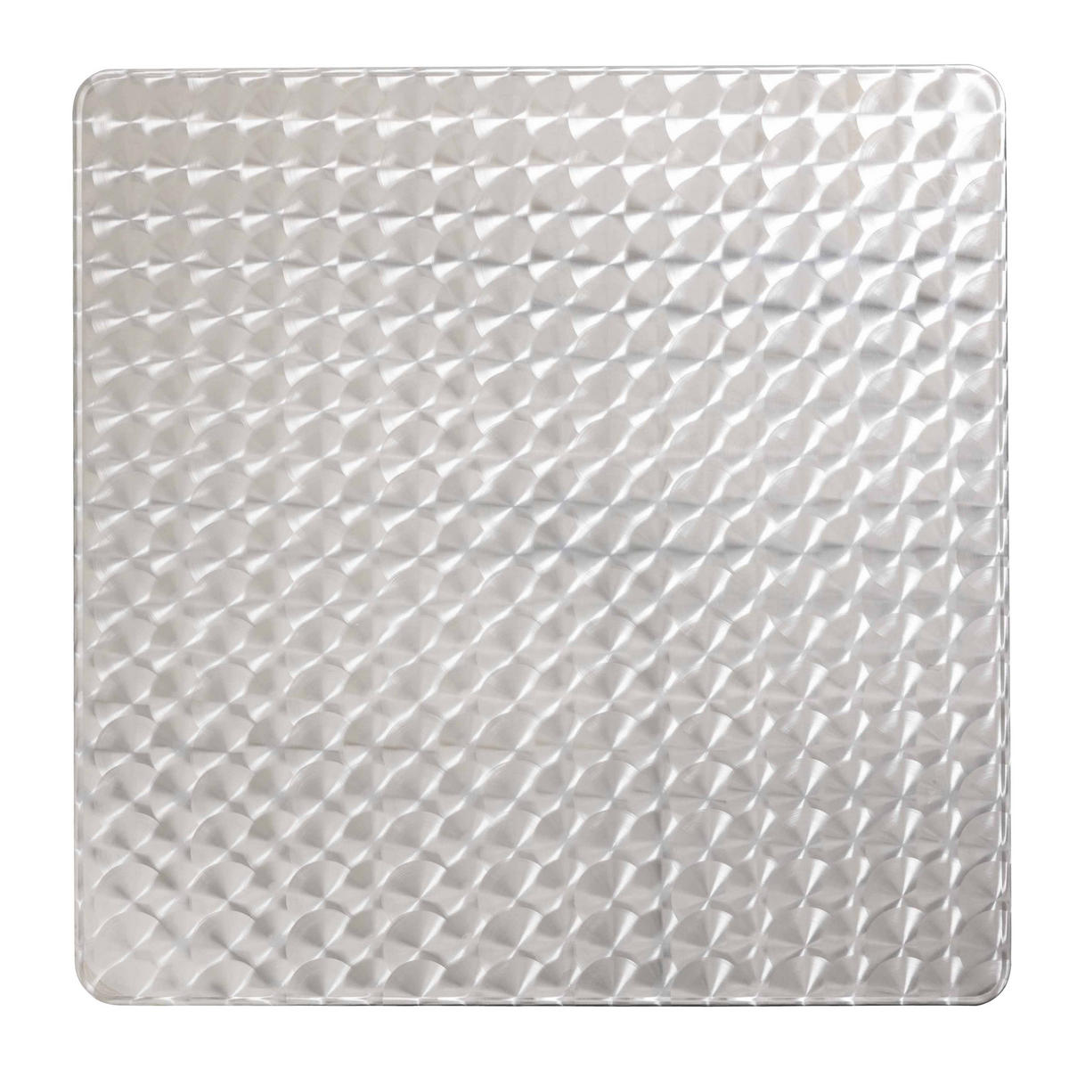 TISCHPLATTE, Grau - Grau, Metall (70/70/2cm) - Oviala