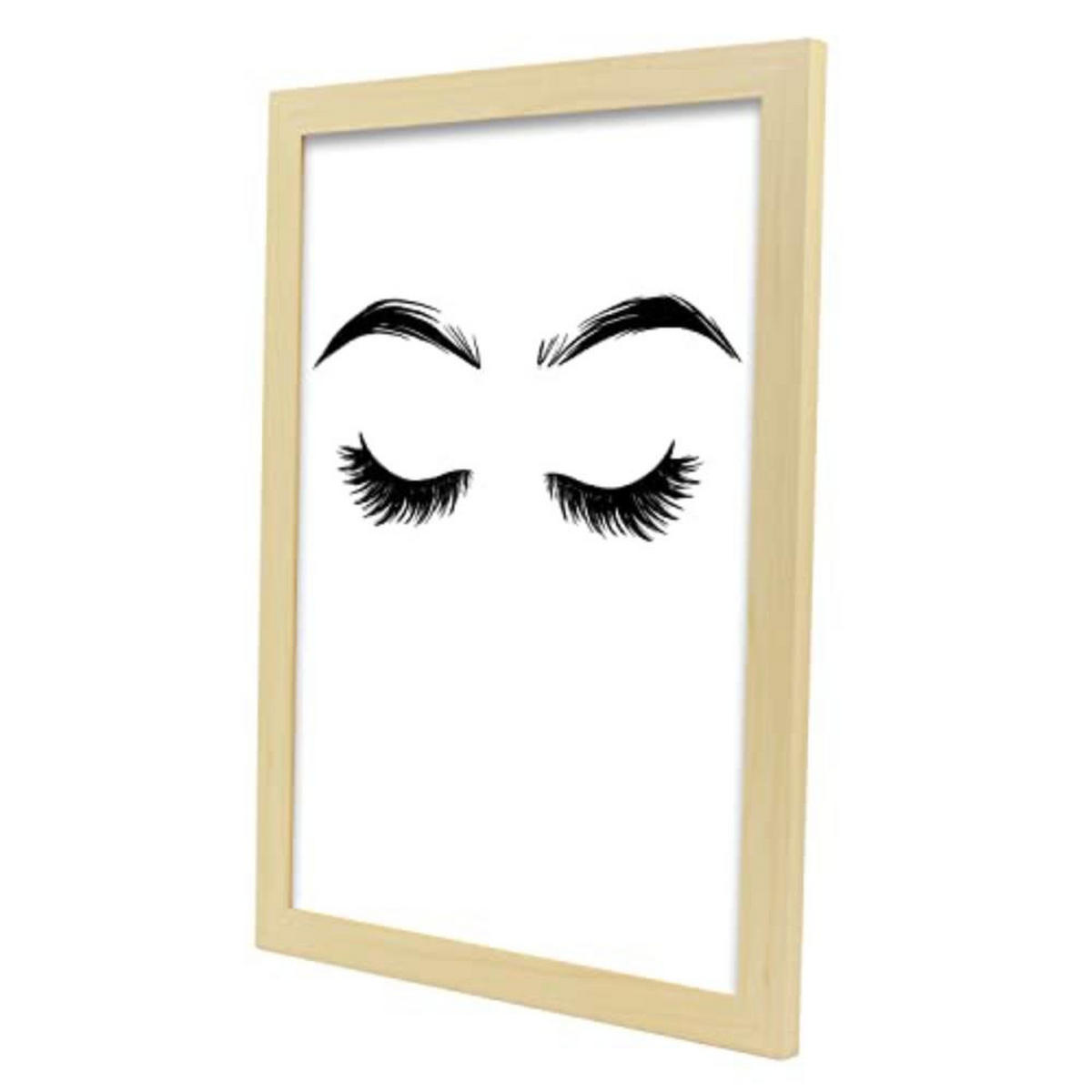 POSTER Set mit 4 Coco TypografieStil A3 Rahmen aus hellem Holz - Beige, Papier (29.7/3cm) - Nacnic