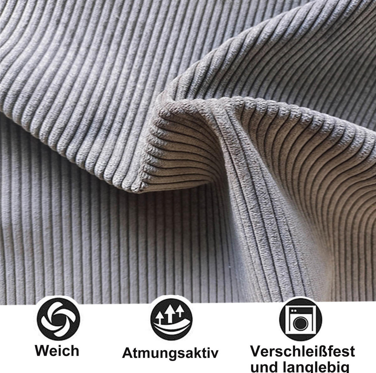 POLSTERBETT 90/200 cm Grau aus Stoff mit 2 Stauraumschubladen - Grau, Leder (90/200cm) - OKMYHOME