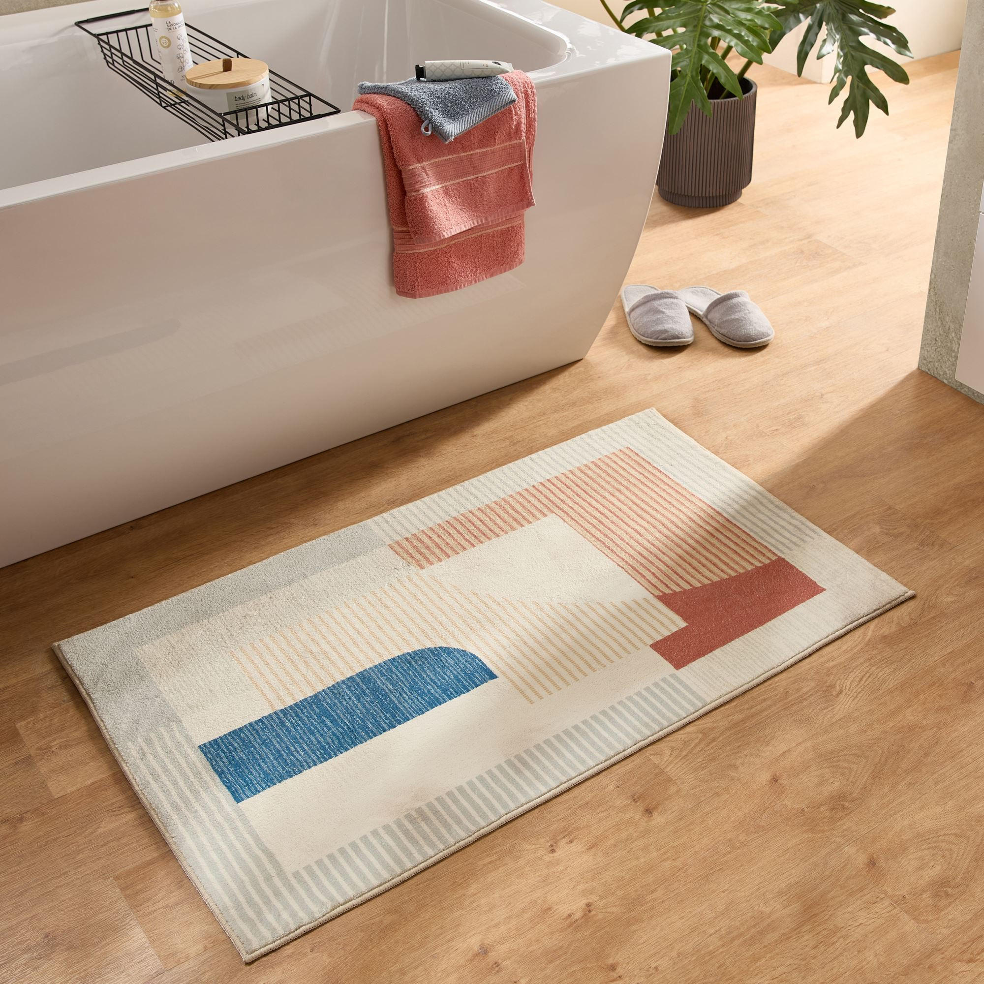 BADTEPPICH Ariella Grau 70x120 cm - Grau, Textil (70/120cm) - Gino Falcone
