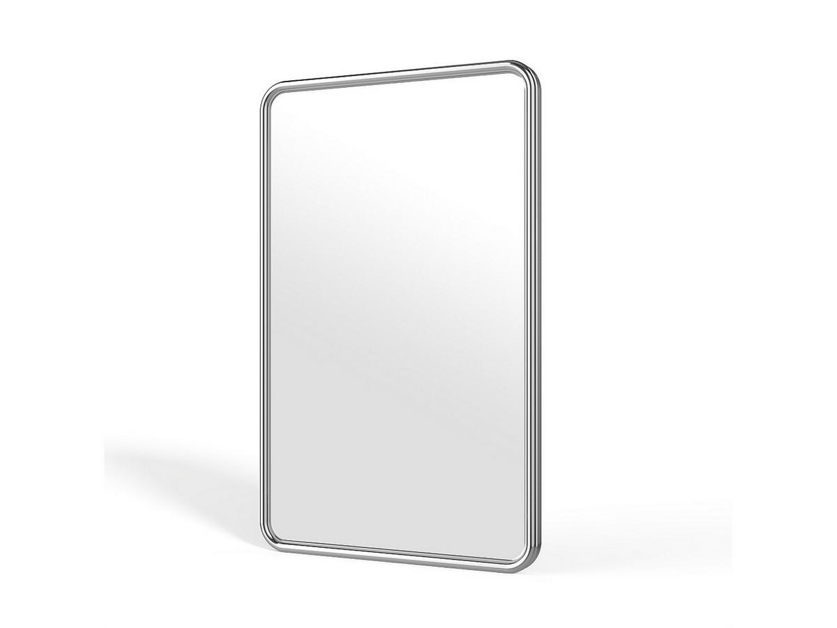 WANDSPIEGEL - 50 cm x 2 cm - Metall - Silberfarben - REFLEYA - Silberfarben, Metall (50/80/2cm) - Vente-Unique
