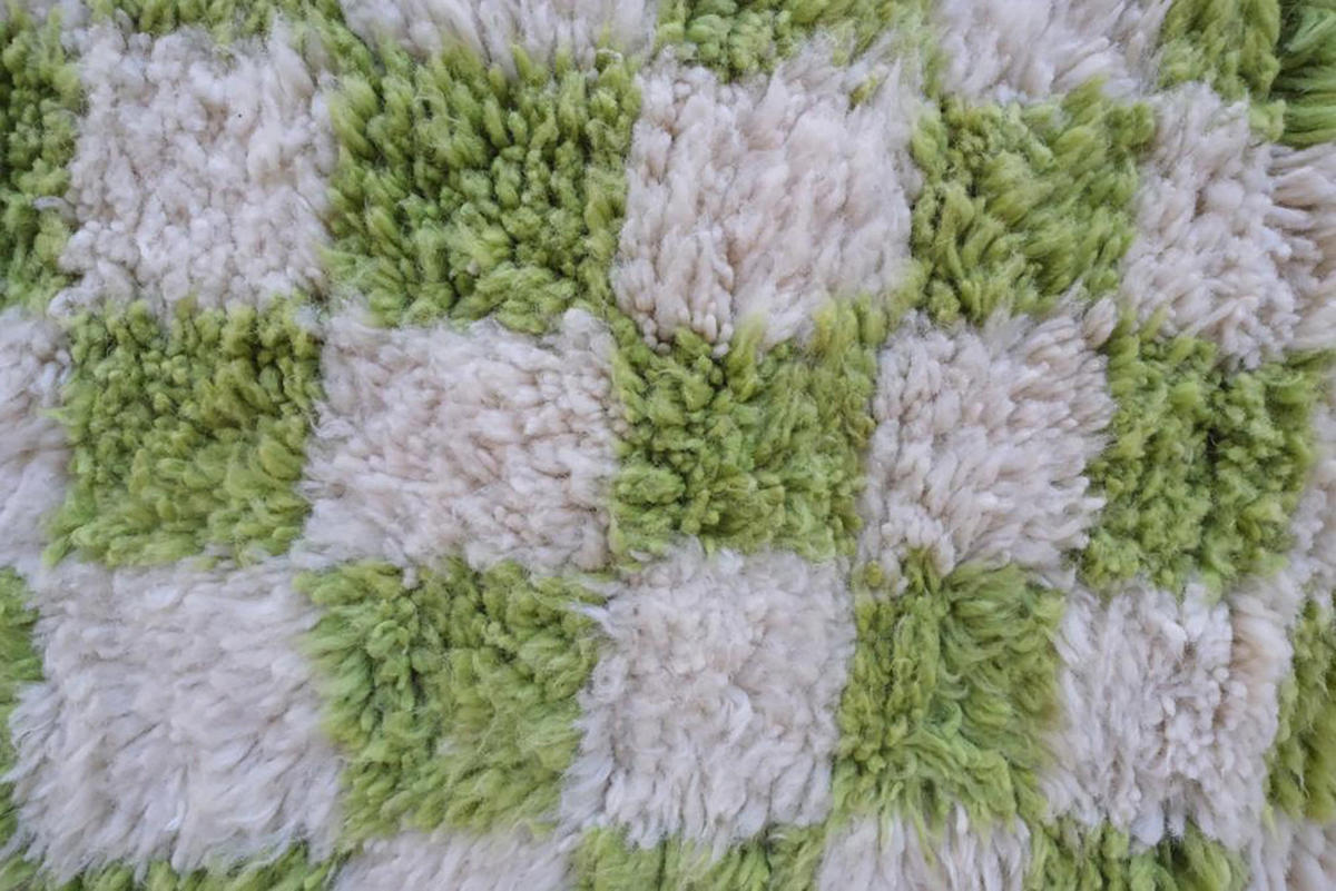 BERBERTEPPICH aus reiner Wolle 153x 244 cm - Grün, Naturmaterialien (153/244cm) - AFK Living