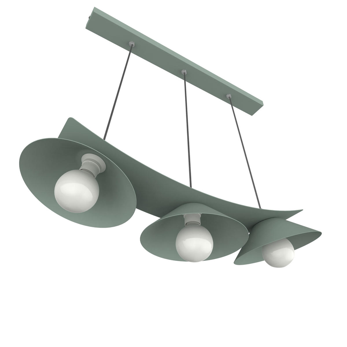 HÄNGELEUCHTE Miller X3 - Grün, Metall (70/25/16cm) - Lumicom