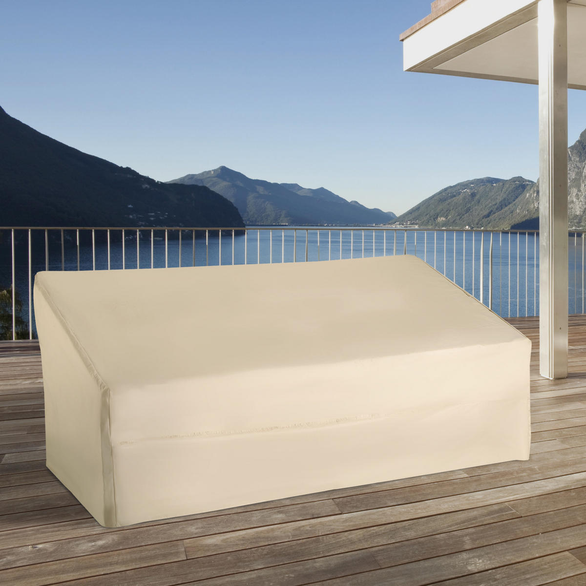 SESSELAUFLAGEN Beige 1 Stück - Beige, Kunststoff (111/101/218cm) - GiPP