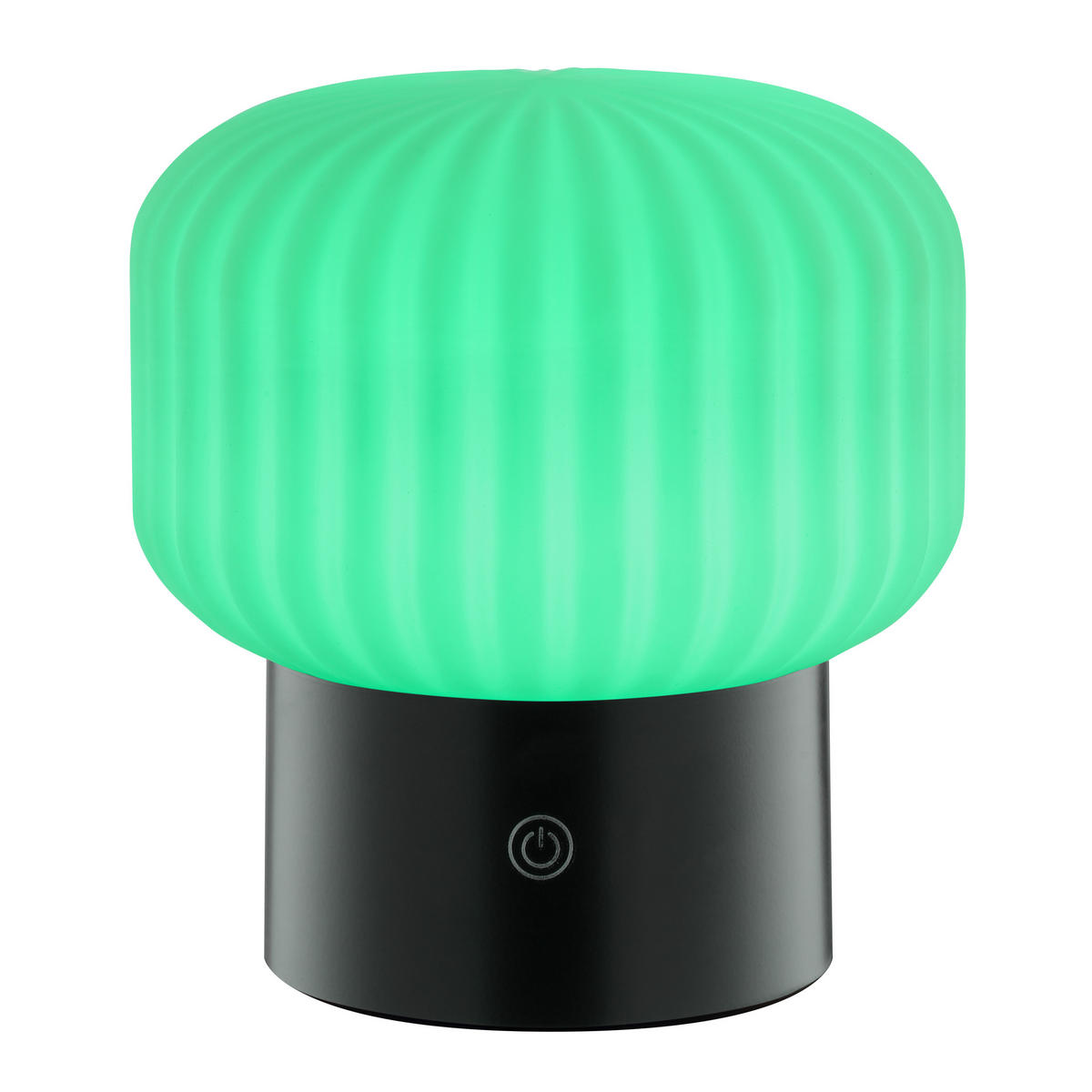 TISCHLEUCHTE Sarastro Weiß/Schwarz 12,5/12,5/14 cm - Multicolor, Glas (12.5/12.5/14cm) - Brilliant