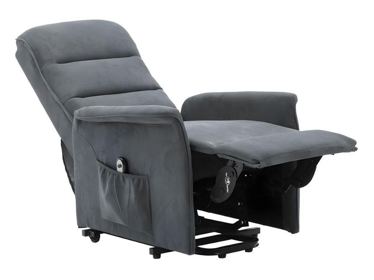 RELAXSESSEL Fernsehsessel elektrisch - Stoff - Anthrazit - CAPUCINE - Anthrazit, Textil (94/100/73cm) - Vente-Unique