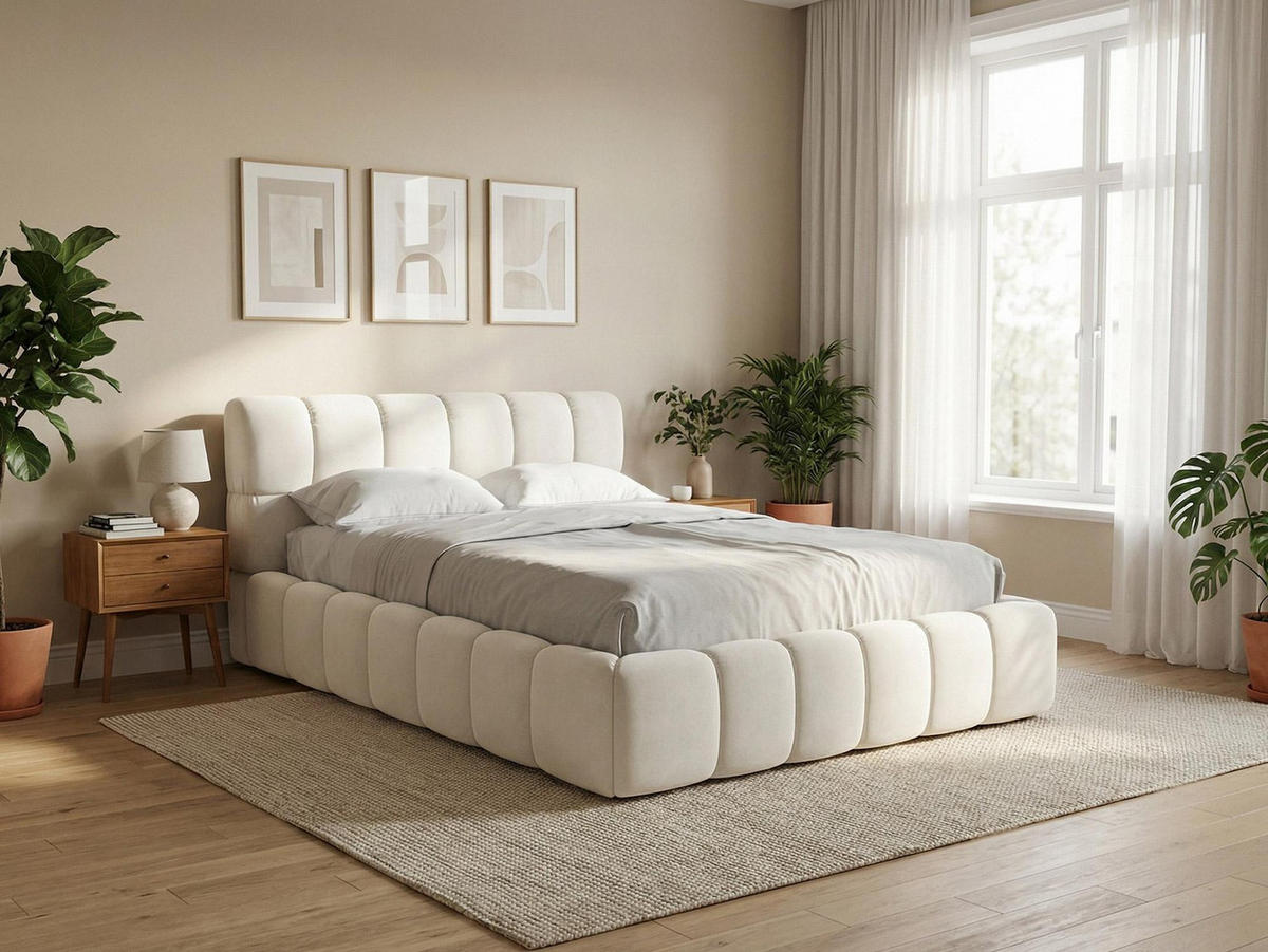 POLSTERBETT mit Bettkasten und Lattenrost 160x228 Blau - Blau/Schwarz, Kunststoff/Textil (140/200cm) - Makamii