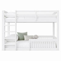 ETAGENBETTEN 160/200 cm aus MDF und Kiefer mit Geländern, Weiß - Weiß, Holzwerkstoff (160/200cm) - OKMYHOME