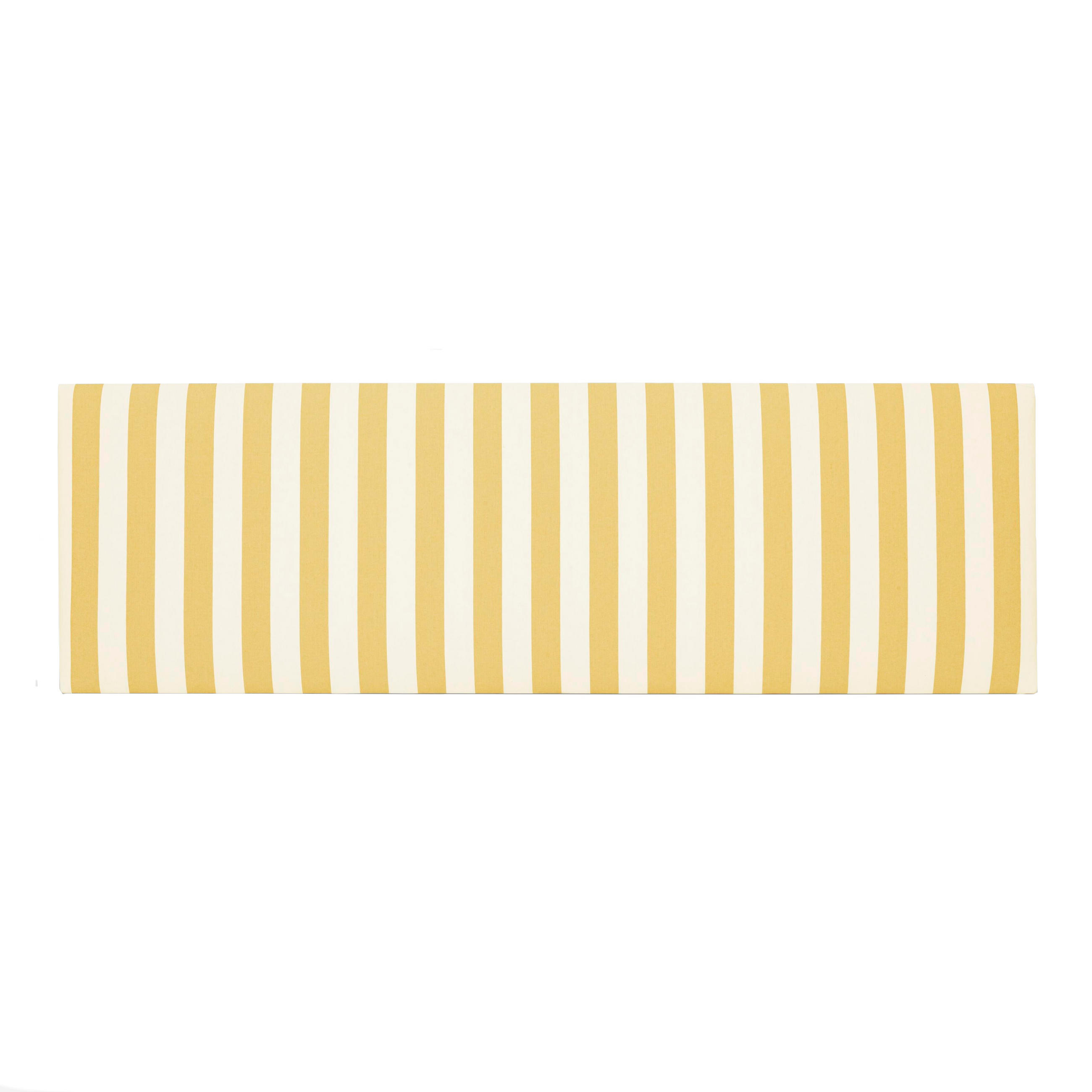 KOPFTEIL Gepolstertes aus gestreiftem Stoff Gelb 165/52/3 cm SUANCES - Gelb, Textil (165/52/3cm) - RNT By Really Nice Things