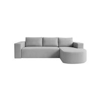 ECKSOFA Tolga mit Schlaffunktion, Hellgrau - Hellgrau, Textil (270/162cm) - Fedve