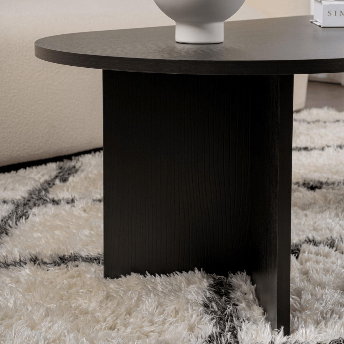 COUCHTISCH - iris 119/60/39,8 cm - Schwarz, Holzwerkstoff (119/60/39.8cm) - Calicosy