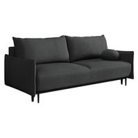SCHLAFSOFA Dalia - Dunkelgrau/Schwarz, Holz/Textil (225/88/98cm) - MIRJAN24