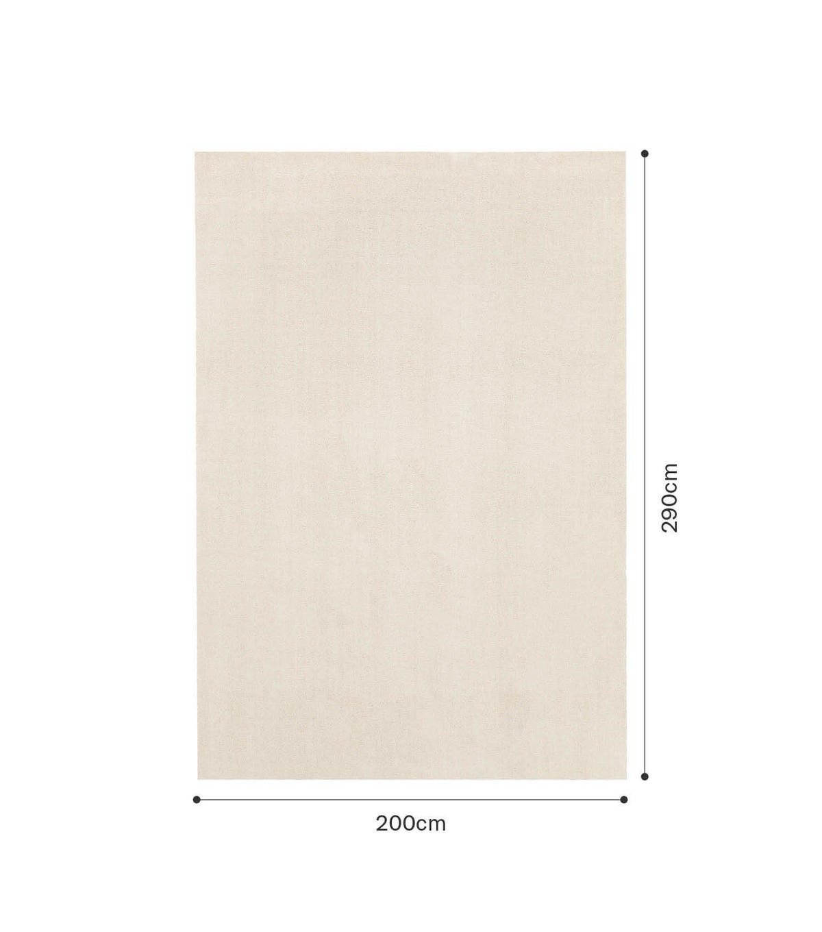 INDOORTEPPICH Barefoot - Creme, Kunststoff (200/290cm) - Mokebo