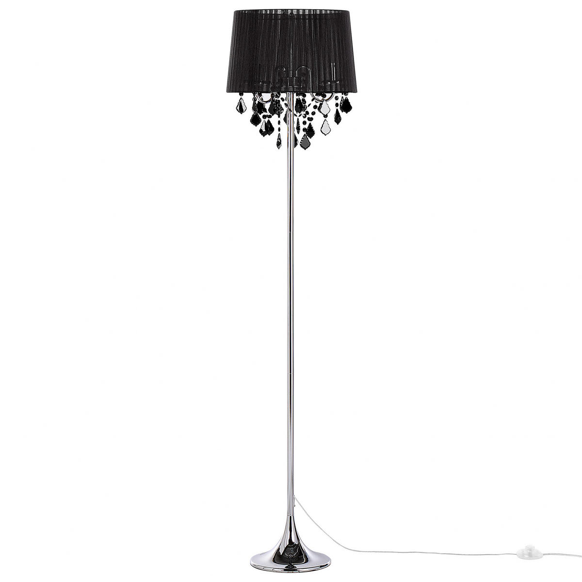 STEHLAMPE Evans 40/40/165 cm - Schwarz, Metall (40/40/165cm) - Beliani