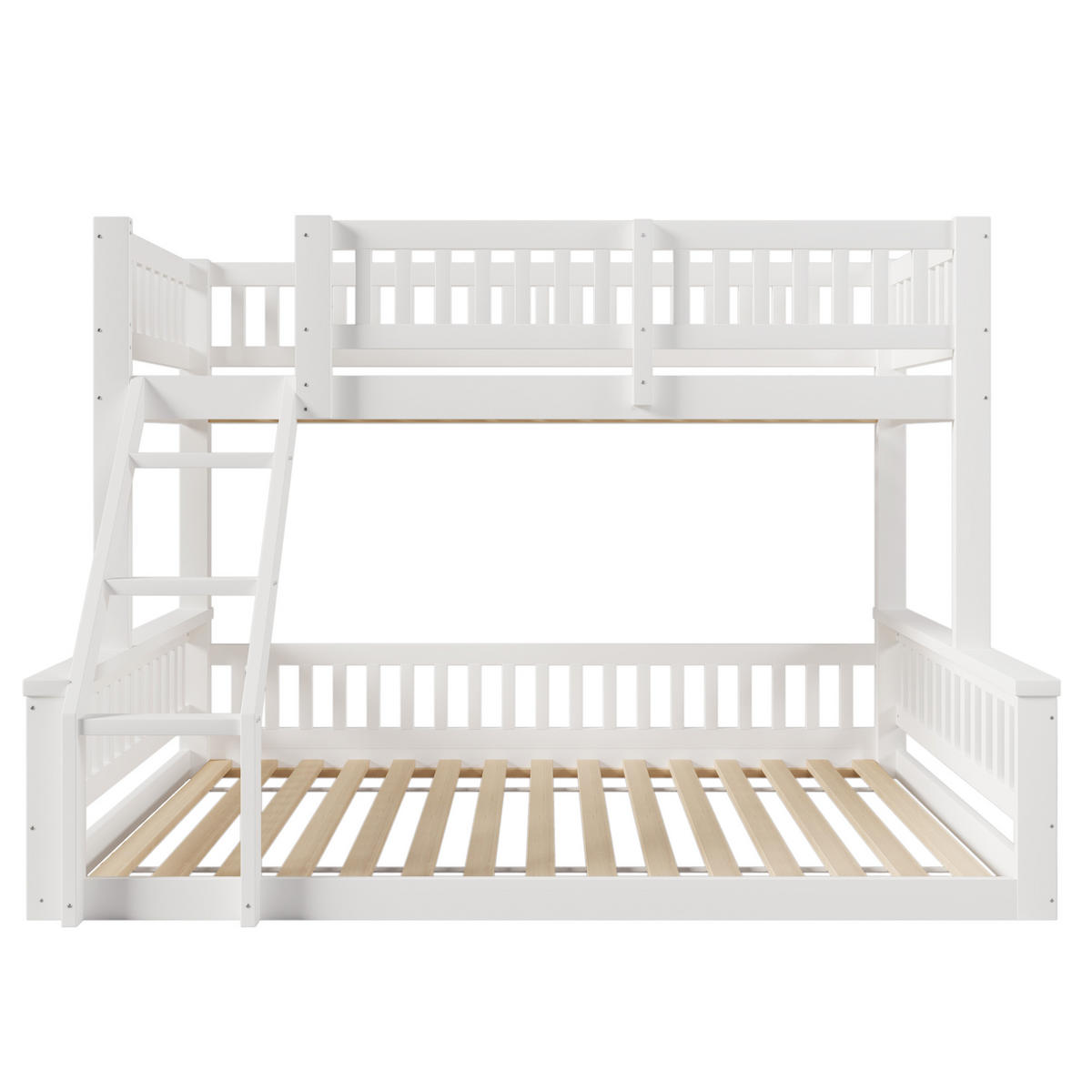 ETAGENBETT 90x200cm+140x200cm Weiß - Weiß, Holz (90/200cm) - ComfortXL