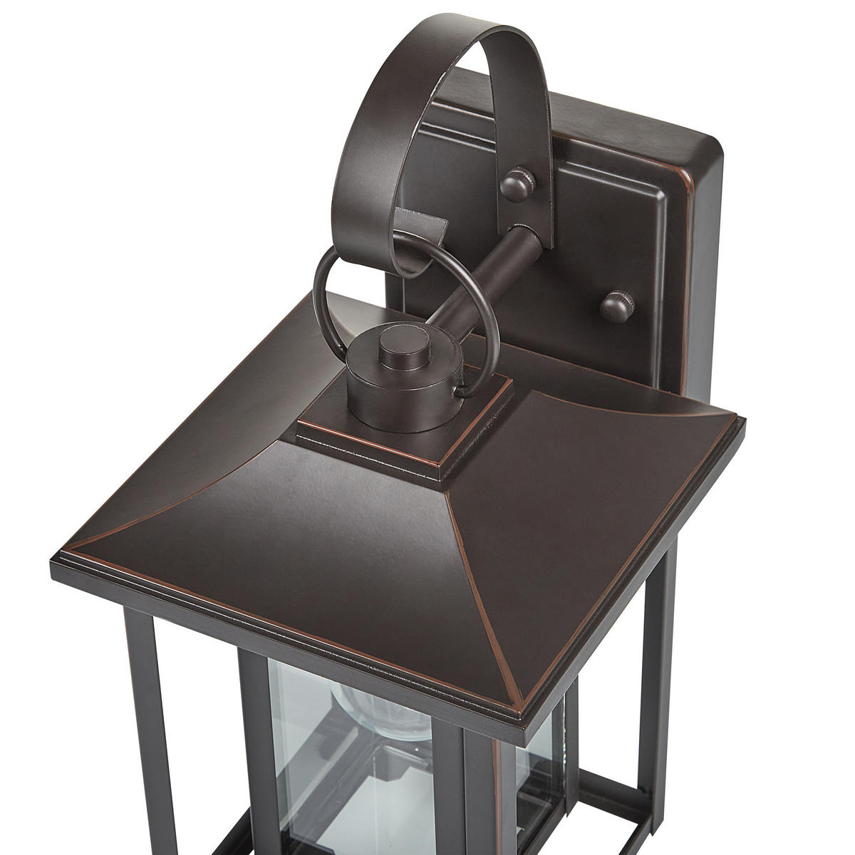 AUSSENWANDLEUCHTE Almond 12/20/34 cm - Schwarz, Metall (20/34/12cm) - Beliani