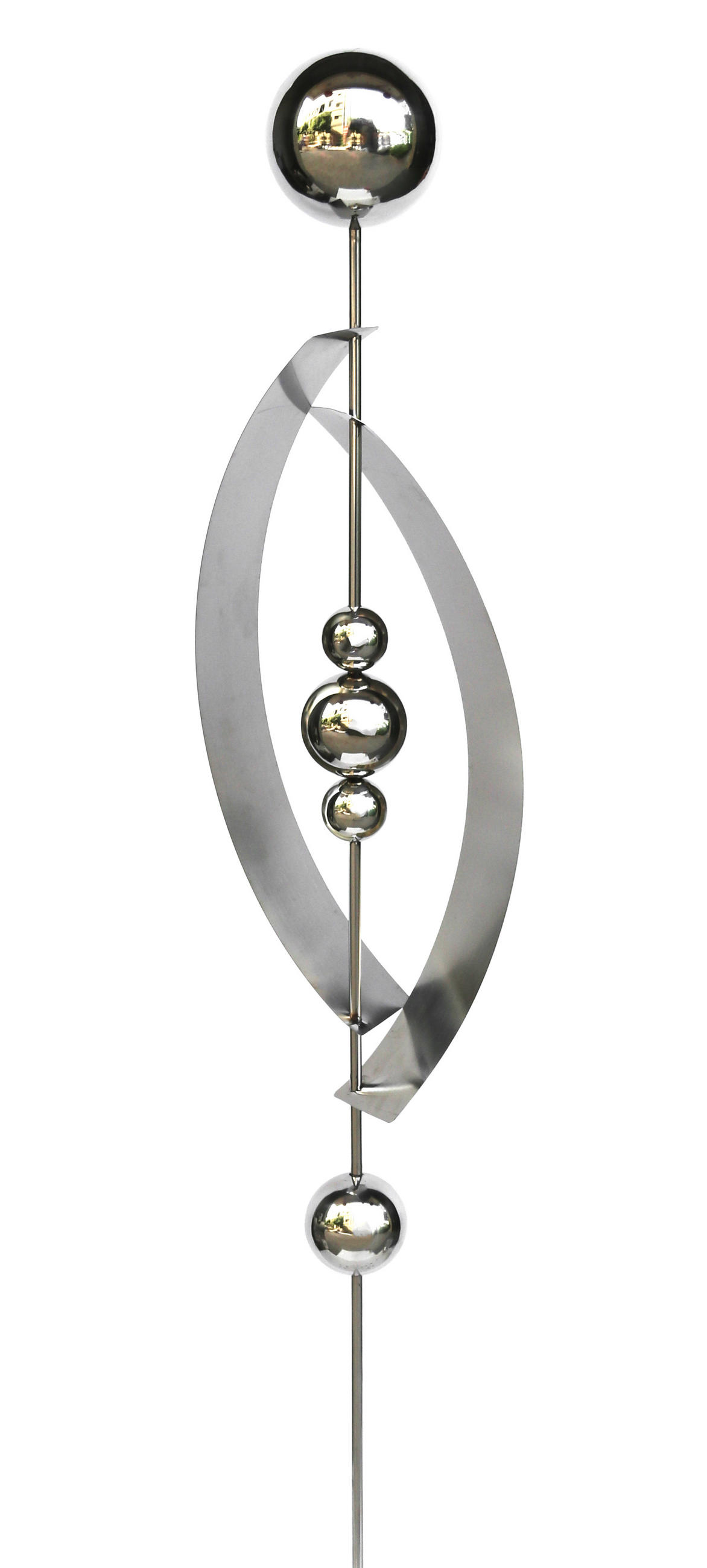 GARTENSTECKER Bern Edelstahl Silberfarben 140x13x22cm - Silberfarben, Metall (13/140/22cm) - DELUKE