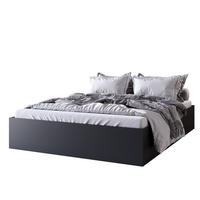 BETT Schwarz MOND Mit Bettkasten 120x200 cm - Schwarz, Textil (120/200cm) - Sepro Meble