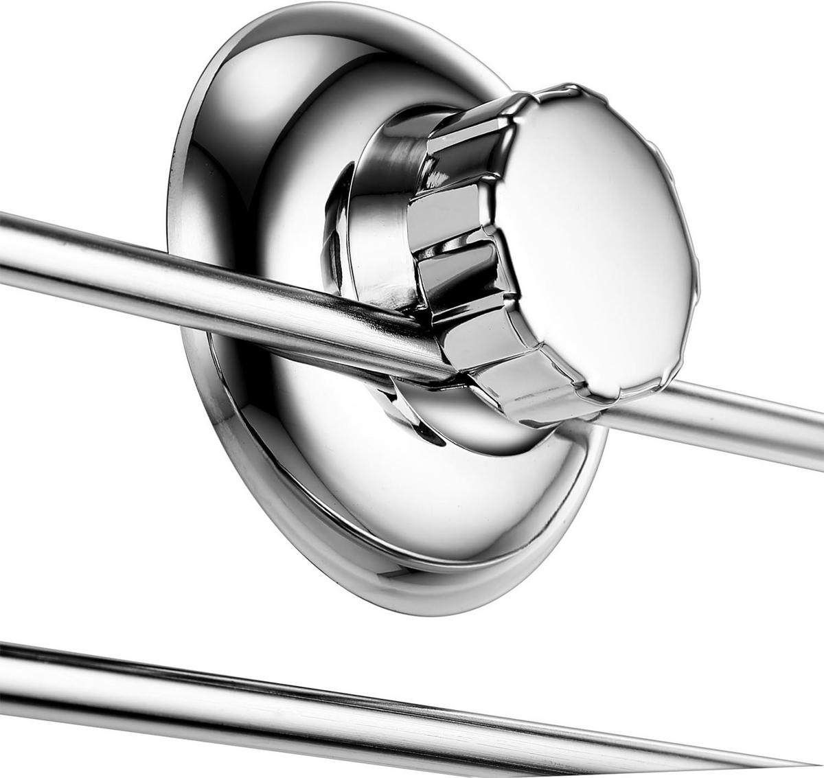 HANDTUCHSTANGE , Handtuchring mit Saugnapf - Silberfarben, Metall (10/4/23.5cm) - BELZ