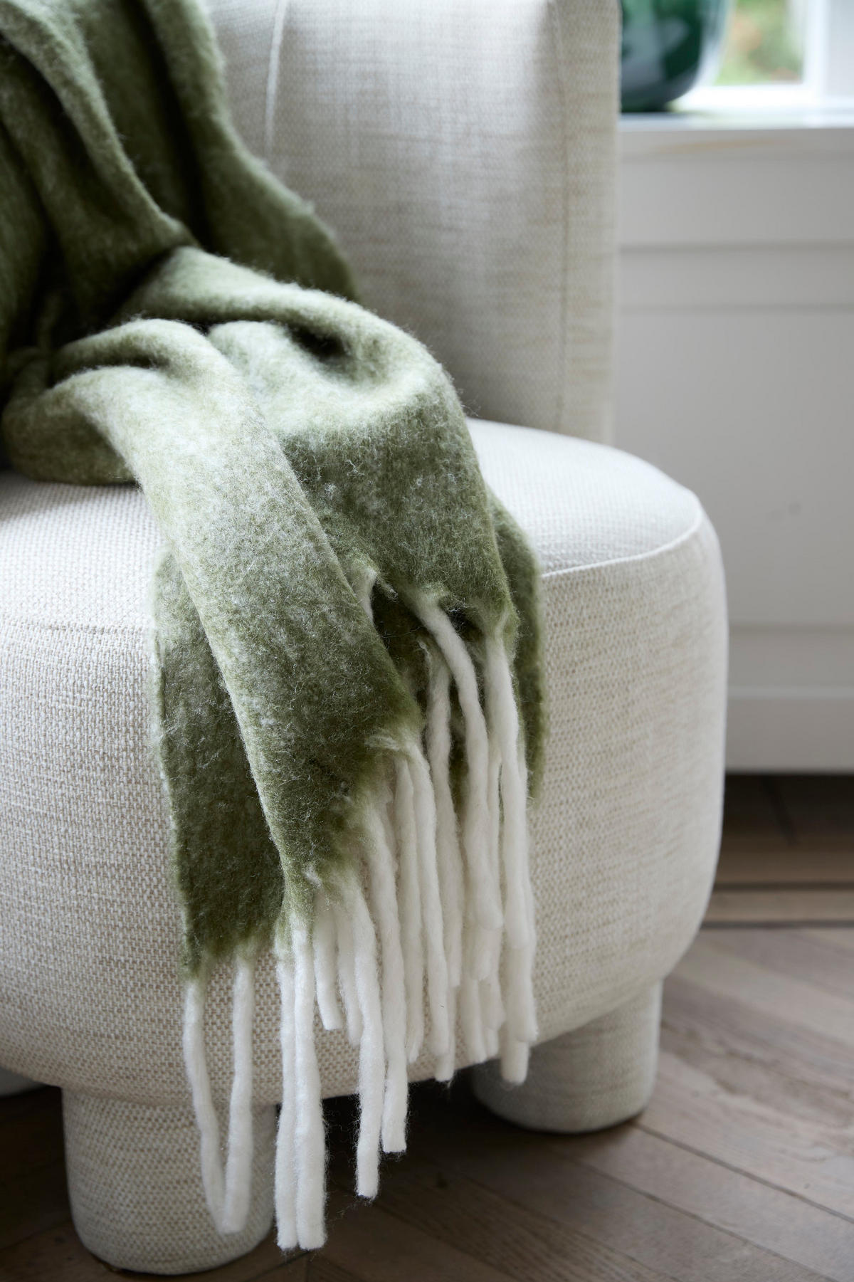 PLAID Guada Grün 170/130/0,5 cm - Grün, Textil (130/170cm) - Light & Living