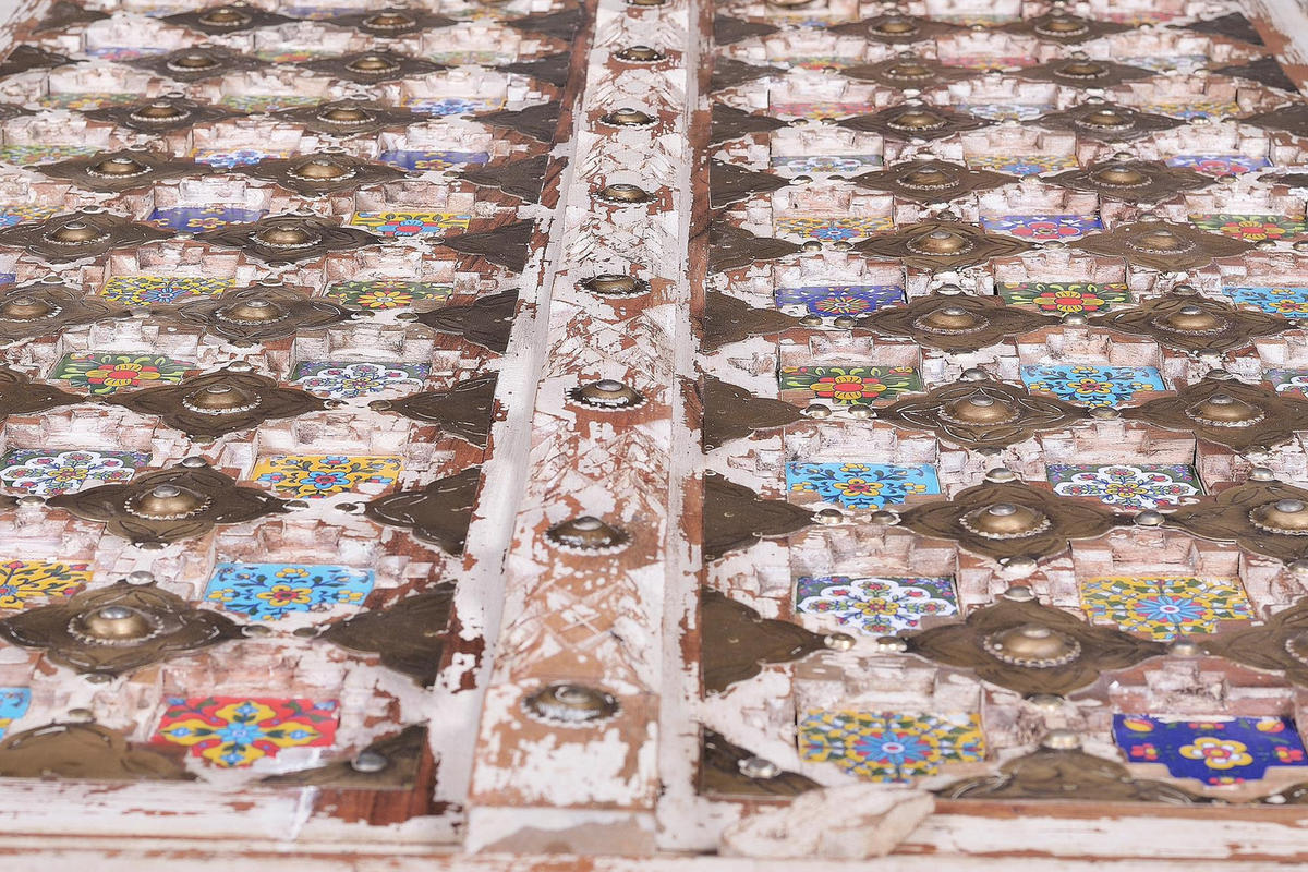 HIGHBOARD aus Mangoholz - Perlmutt, Holz (50/180/90cm) - Giner y Colomer