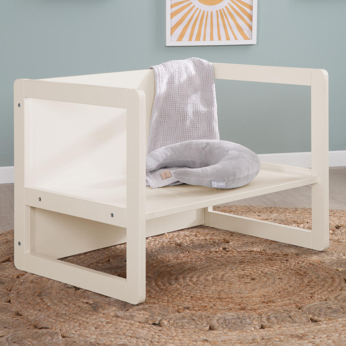 KINDERSITZGRUPPE 3in1 - Kaschmir, Holzwerkstoff (61/44/44cm) - Roba