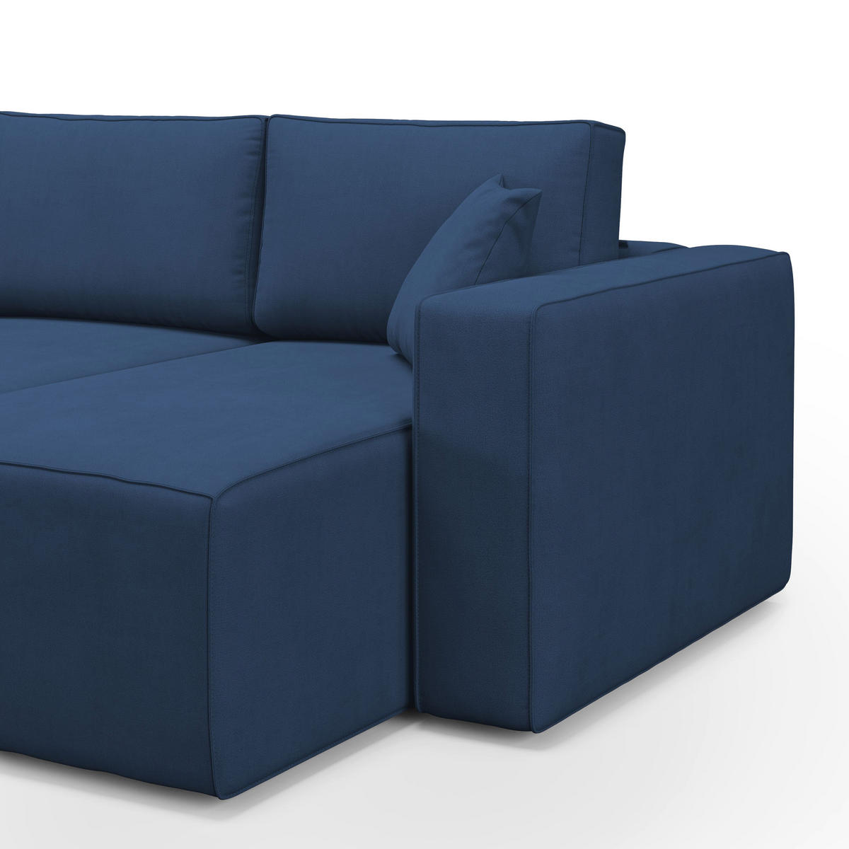 LINEARSOFA Morfeo - Blau, Textil (245/86/99cm) - Divani.store