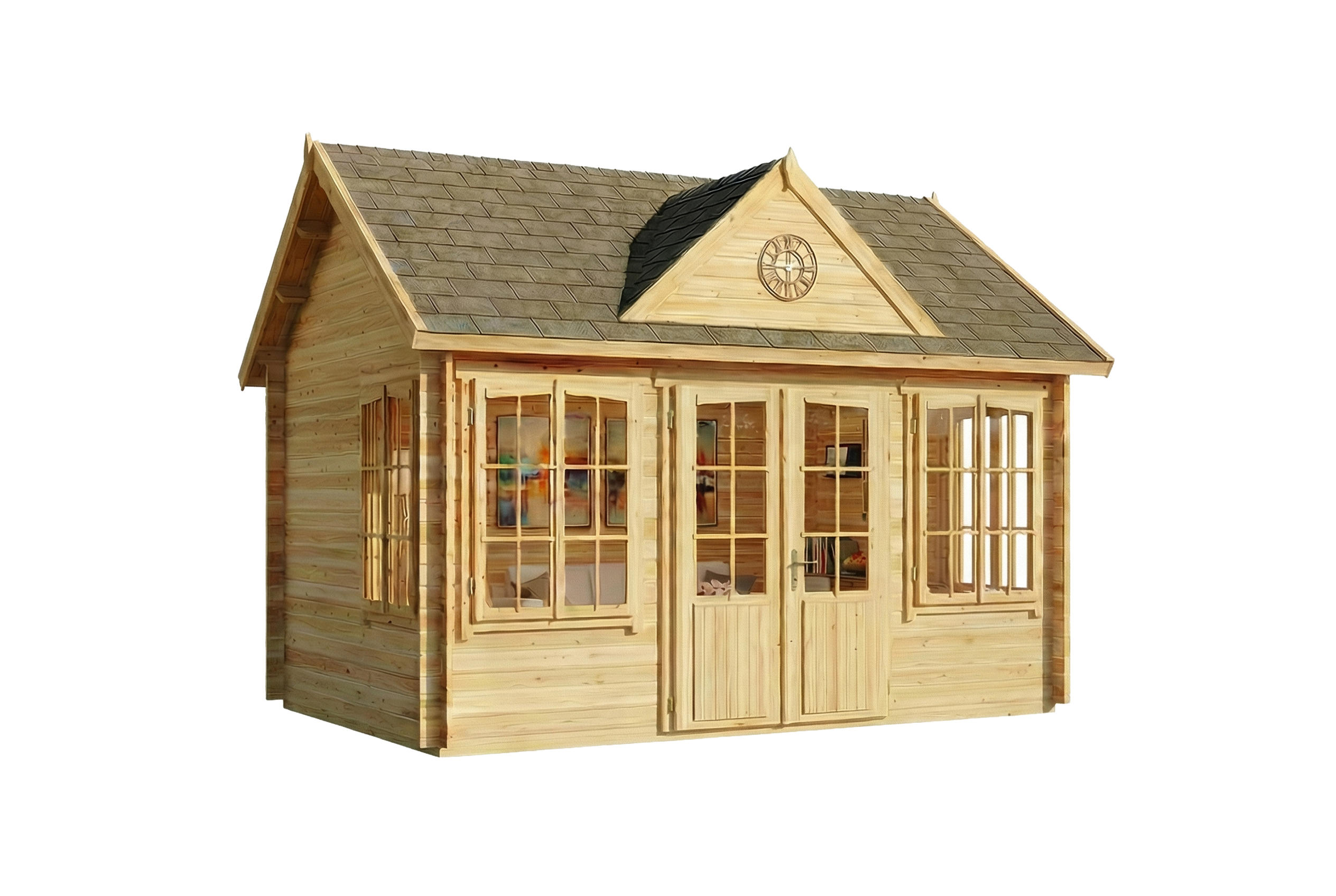 Alpholz Gartenhaus Natur 440x336x340 cm