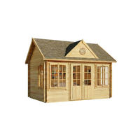 GARTENHAUS Holz Clockhouse - Naturfarben, Holz (440/336/340cm) - Alpholz