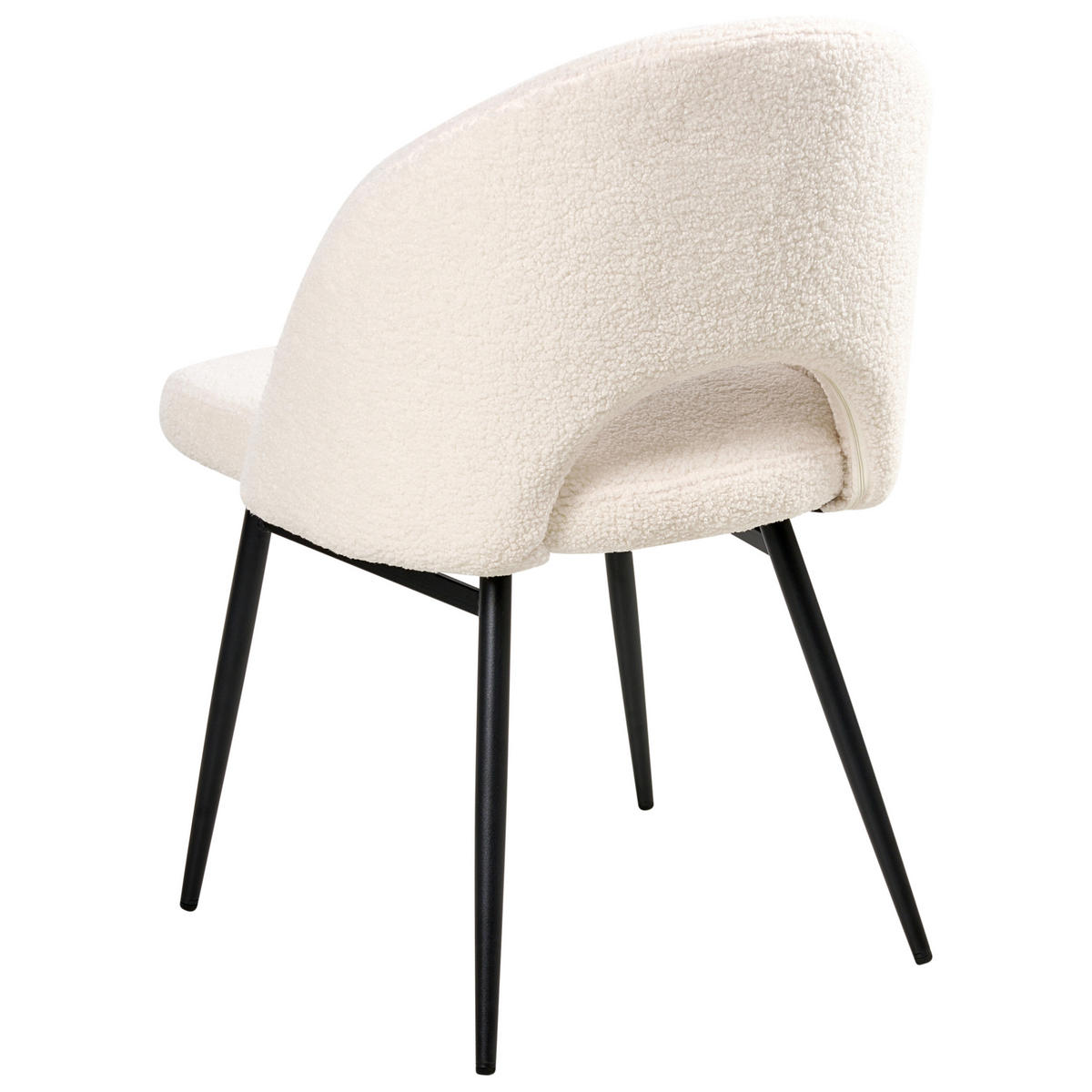 ÉTKEZŐSZÉK 2 darabos Szett Poliészter Fehér Onaga - fehér, textil/fém (52/77/56cm) - Beliani