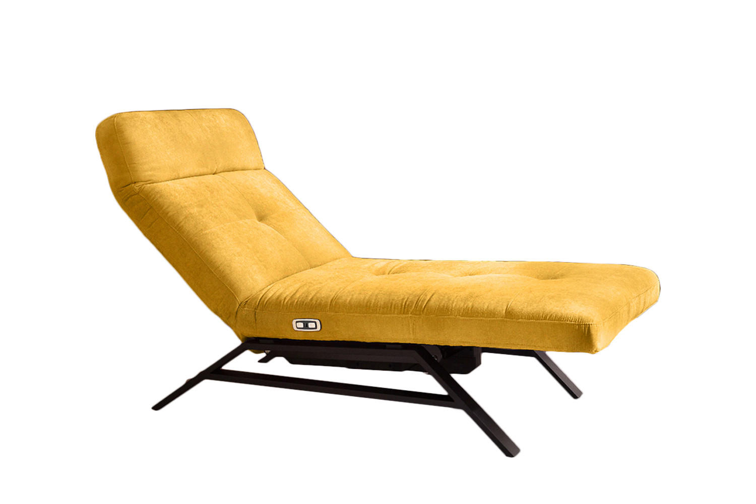 LIEGE AMERIVA Gelb Velvet - Gelb/Schwarz, Textil (80/110/158cm) - KAWOLA