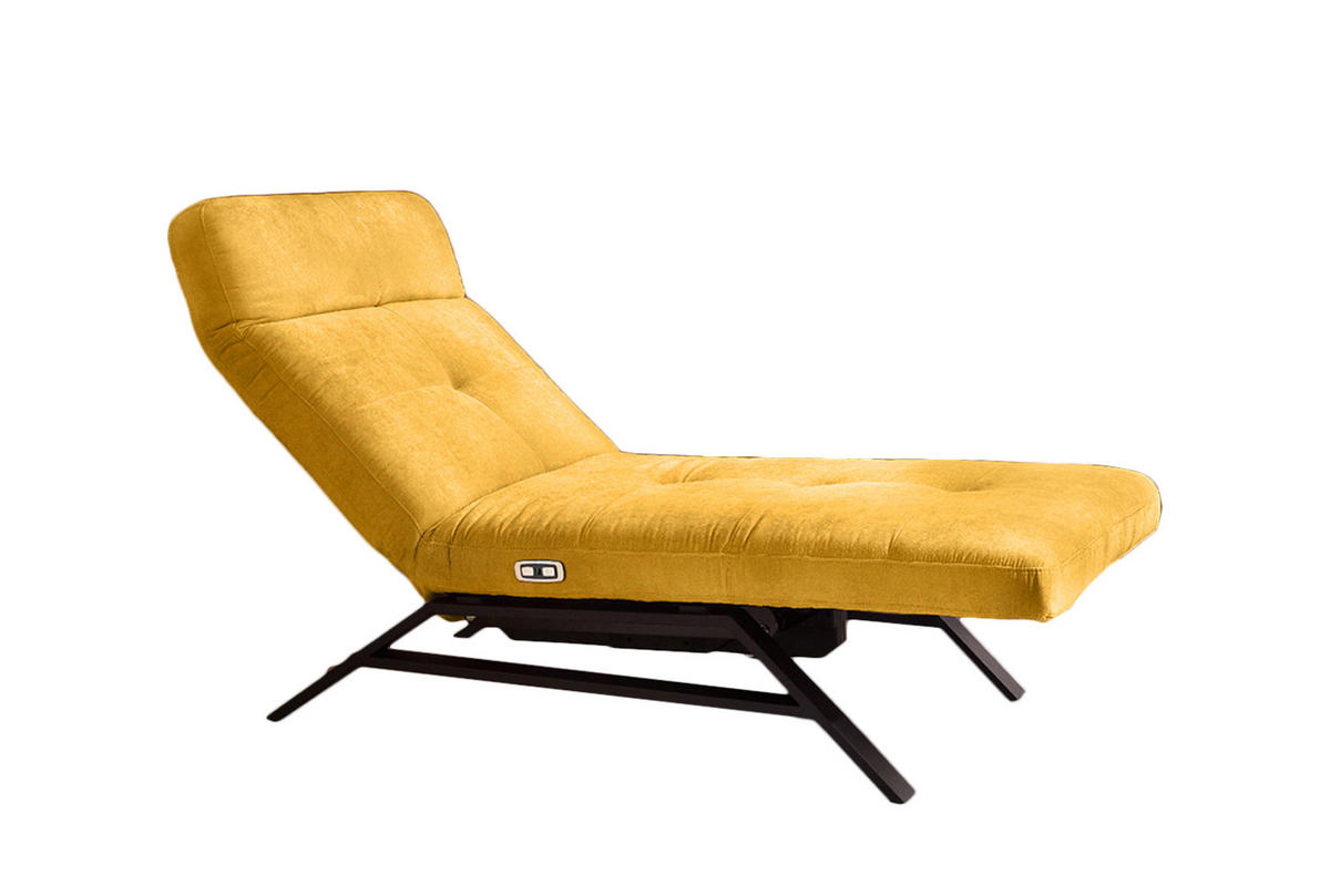 LIEGE AMERIVA Gelb Velvet - Gelb/Schwarz, Textil (80/110/158cm) - KAWOLA