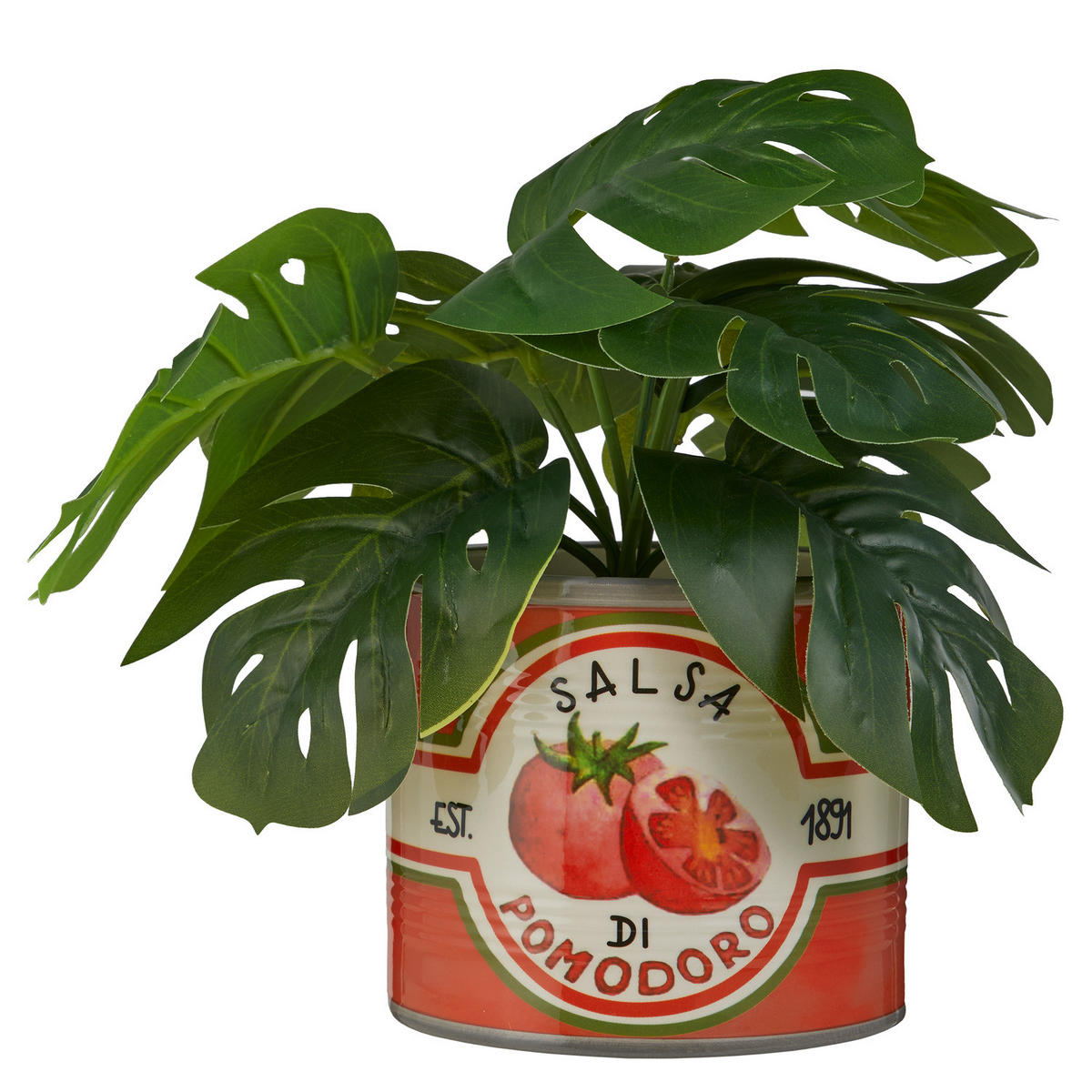 BLUMENTOPF Tin Tomate Ø 13 cm - Rot, Stein (12cm) - Butlers