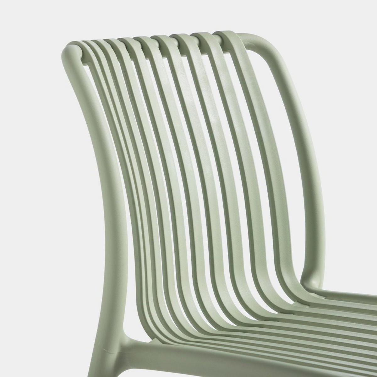 GARTENSTUHL Ollie Grün 45 cm x 78 cm 4er-Set - Grün, Kunststoff (45/78/62cm) - Klast Home